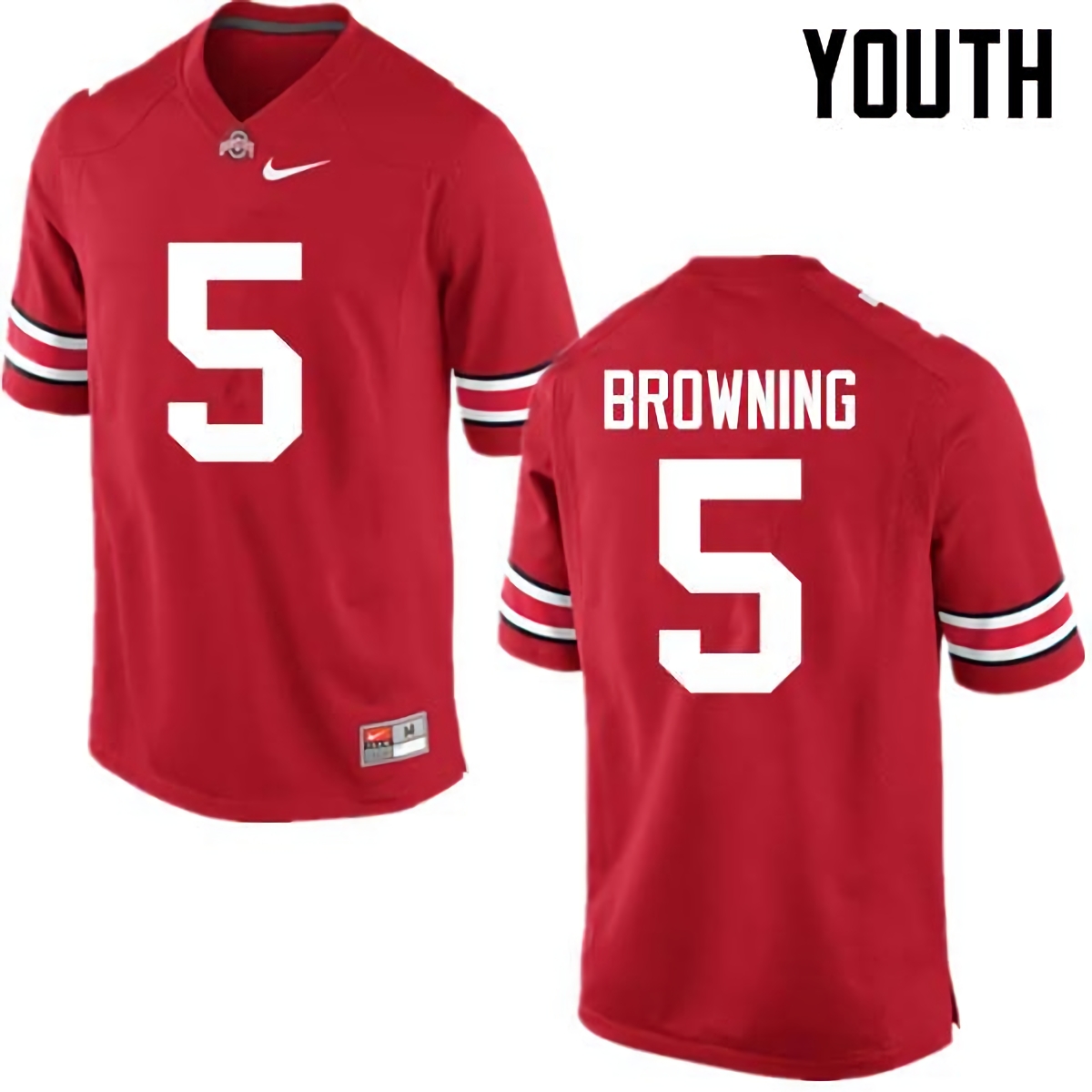 Baron Browning Ohio State Buckeyes Youth NCAA #5 Nike Red College Stitched Football Jersey BTV6256TB